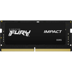 32GB DDR5-5600MHz SODIMM Kingston FURY Impact (Kit of 2x16GB) (KF556S40IBK2-32), CL40, 1.25V, Black