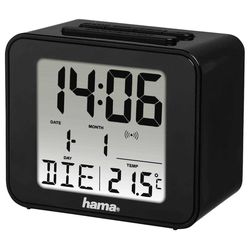 купить Часы-будильник Hama 186304 Cube Radio black в Кишинёве 