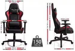 купить Офисное кресло Sense7 Spellcaster Black and Red в Кишинёве 