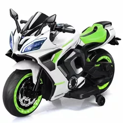 cumpără Mașină electrică pentru copii Richi (96300) Motocicleta verde pe acumulator pentru copii (3188) în Chișinău 