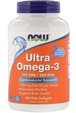 ULTRA OMEGA3 500EPA/250DHA - 180SOFTGELS