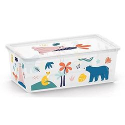 купить Короб для хранения KIS 54522 Cutie cu capac C-box XS Wild Animals 6l, 33.5x19xH12cm в Кишинёве 