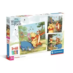 cumpără Puzzle Clementoni Puzzle 3x48 Square Disney Winnie the Pooh (25063) în Chișinău 