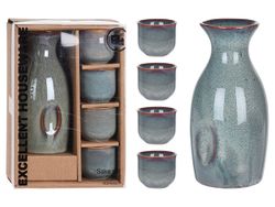 Набор для Саке керамика: кувшин 250ml, 4 чашки 50ml