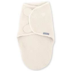 cumpără Accesoriu pentru înfășat Bright Starts 17386-003 Ingenuity SwaddleMe din muselina, 0-3 luni, 1.5 TOG, Cream în Chișinău 