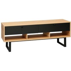cumpără Comodă TV Deco Zenvo 141x40x54H Oak/Black în Chișinău 