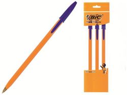 Set pixuri BIC Orange Fine 3buc, albastru