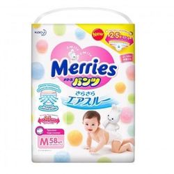 Подгузники-трусики Merries M (6-10 kg) 58 шт