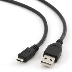 Cable Micro USB2.0,  Micro B - AM, 0.5 m,  Cablexpert, CCP-mUSB2-AMBM-0.5M