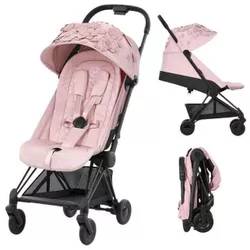 cumpără Сărucior pentru copii Cybex 522003131 Coya Matt Black FE Simply Flowers Pink în Chișinău 