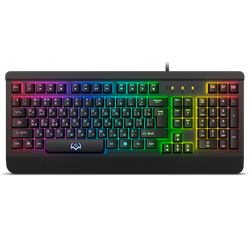 Gaming Keyboard SVEN KB-G9450, 3 colors backlight, Metal plate, WinLock, 12 Fn keys, Black, USB