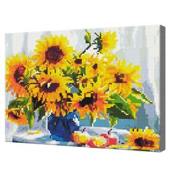 Подсолнухи, 30x40 см, алмазная мозаика QS200869