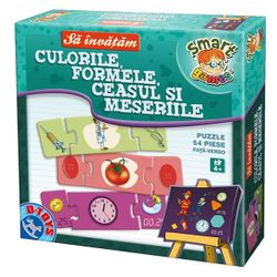 Настольная игра Sa Invatam Culorile, Formele, Ceasul si Meseriile, код 41215