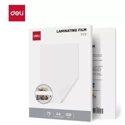 купить Плёнка для ламинирования Deli DLET172, A4, 75мkм, 100 листов в Кишинёве 
