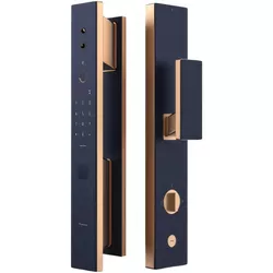 cumpără Lacat inteligent Aqara Smart Cat Eye Lock S100, золото с голубым (ZNMS22LM) în Chișinău 