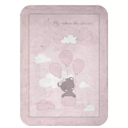 cumpără Lenjerie de pat pentru copii Kikka Boo 31103020159 Paturica super moale Dream Big Pink, 80/110 cm în Chișinău 