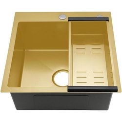 cumpără Chiuvetă bucătărie Gappo GS5050-3 SATIN GOLD în Chișinău 