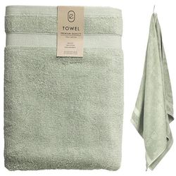 купить Домашний текстиль H&S 53887 Prosop 70x140cm bumbac, verde в Кишинёве 