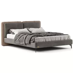 купить Кровать Sofyno Pat Mexico 160x200 (f/n mecanism) Lavita Dark Taupe в Кишинёве 