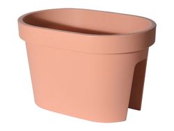 Вазон для цветов с выемкой на перила 40X27X25cm, коричневый