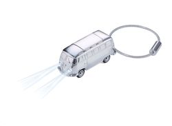 Металлический брелок  TROIKA  для ключей со светодиодом  "BUS"