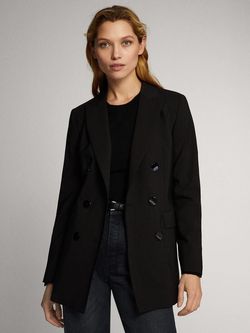 Пиджак Massimo Dutti Чёрный 6004/518/800