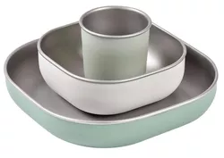 cumpără Seturi pentru hrănire bebelușilor Beaba B913583 Set de masa din otel inoxidabil 4 piese Sage Green în Chișinău 