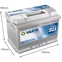 cumpără Acumulator auto Varta 74AH 680A(EN) клемы 0 (278x175x190) S4 008 (574012068K262) în Chișinău 