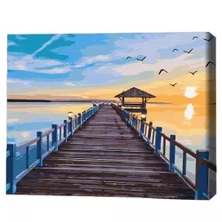 купить Картина по номерам BrushMe RBS631FC 30x40cm (fără cutie) Pod spre apus de soare в Кишинёве 