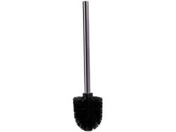 Perie pentru WC MSV neagra, maner inox