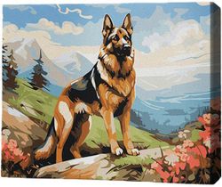 cumpără Tablou pe numere BrushMe MG0022FC 40х50cm (fără cutie) Păzitorul culmilor în Chișinău 