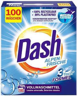 купить Порошок для стирки Dash Alpen Frische 100 Laundry Powder в Кишинёве 