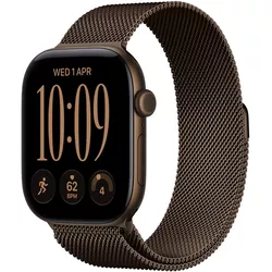 купить Смарт часы Apple Watch Series 12 GPS 42mm Dark Bronze Aluminium Case with Dark Bronze Milanese Loop MKDC4 в Кишинёве 