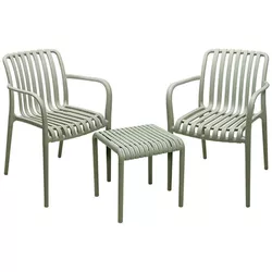 купить Садовая мебель ProGarden 57420 Set mobilier 3 unitati: masa + 2 scaune, verde в Кишинёве 