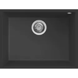 купить Мойка кухонная Elleci QUADRA 110 (580x440 mm) UNDERMOUNT 40 Full Black в Кишинёве 