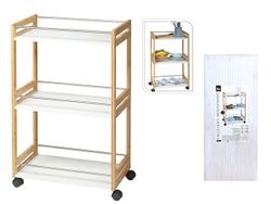 Masa de servit in bucatarie EH 51X30X80cm, lemn, roti
