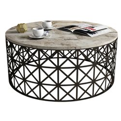 купить Журнальный столик Trendy Selin, Marmura Alba 90x38x90cm в Кишинёве 