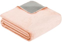 cumpără Textile de casă Ibena 2340/581 Uni Decke Double Face Dublin Pink/grey în Chișinău 