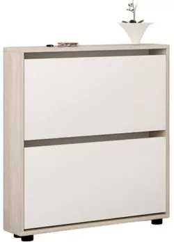 купить Полка для обуви Mobildor-Lux Leo Slim 100x16x86H cm Sonoma/White в Кишинёве 