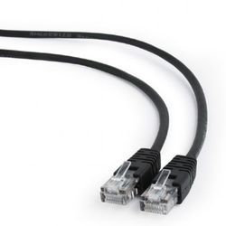 2m, Patch Cord  Black, PP12-2M/BK, Cat.5E, Cablexpert, molded strain relief 50u" plugs