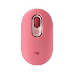 Wireless Mouse Logitech POP, Optical, 1000-4000 dpi, 4 buttons, Slim, 2,4 /BT, 1xAA, Rose