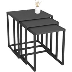 cumpără Măsuţă cafea Fabulous Metal Nesting (Anthracite/Black) în Chișinău 