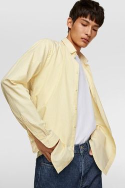 Рубашка ZARA Желтый в полоску zara 6608/350/300
