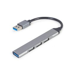 USB  3.0 Hub 4-port Output: 1*USB3.0; 3*USB2.0, Gembird "UHB-U3P4-01", Silver