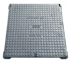 купить Аксессуар для дома Uniplast 16005, capac cu rama patrata din fonta 700x700 mm EN124 B125 (730 x 730 mm, H=37 mm) в Кишинёве 