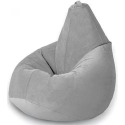 cumpără Fotoliu BeanBag BeanBag BM5850, Кресло Груша из велюра Standart, с двойным чехлом, XL, Серый în Chișinău 