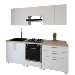 купить Мебель для кухни Smartex (30139) K4 220сm Alb в Кишинёве 