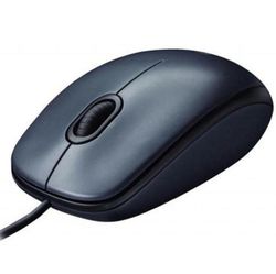 Mouse Logitech M100, Optical, 1000 dpi, 3 buttons, Ambidextrous, Black, USB