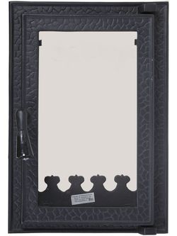 Дверца чугунная со стеклом Weekend - Carmen mini