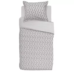 cumpără Lenjerie de pat Moooi 239576 Umbrella Squid 140x200/220 Silver în Chișinău 